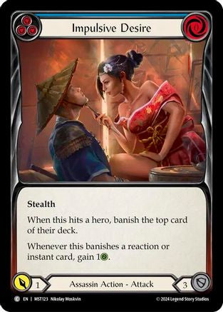 Désir impulsif (bleu) (MST123) - Feuille arc-en-ciel Part the Mistveil