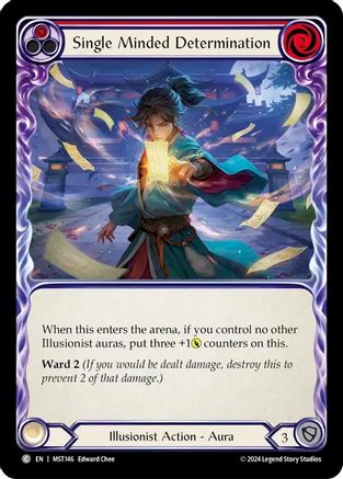Single Minded Determination (Red) (MST146) - Part the Mistveil Rainbow Foil