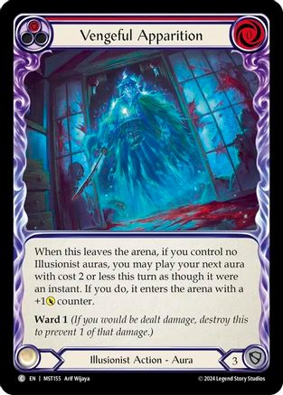 Apparition vengeresse (rouge) (MST155) - Feuille arc-en-ciel de Part the Mistveil