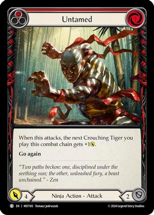Untamed (Rouge) (MST185) - Feuille arc-en-ciel de Part the Mistveil