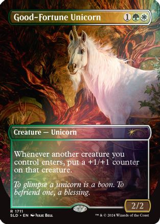Good-Fortune Unicorn (Rainbow Foil) (SLD-1711) - Secret Lair Drop Series Foil