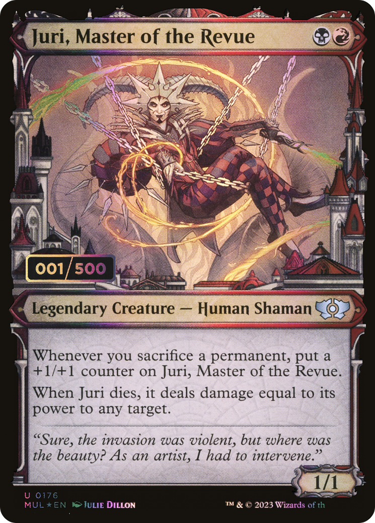 Juri, Master of the Revue (Serial Numbered) (MUL-176Z) - Multiverse Legends: (Showcase) Foil