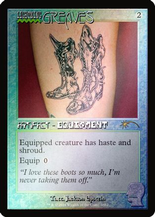 Lightning Greaves (1662) (Rainbow Foil) (SLD-1662) - Secret Lair Drop Series Foil