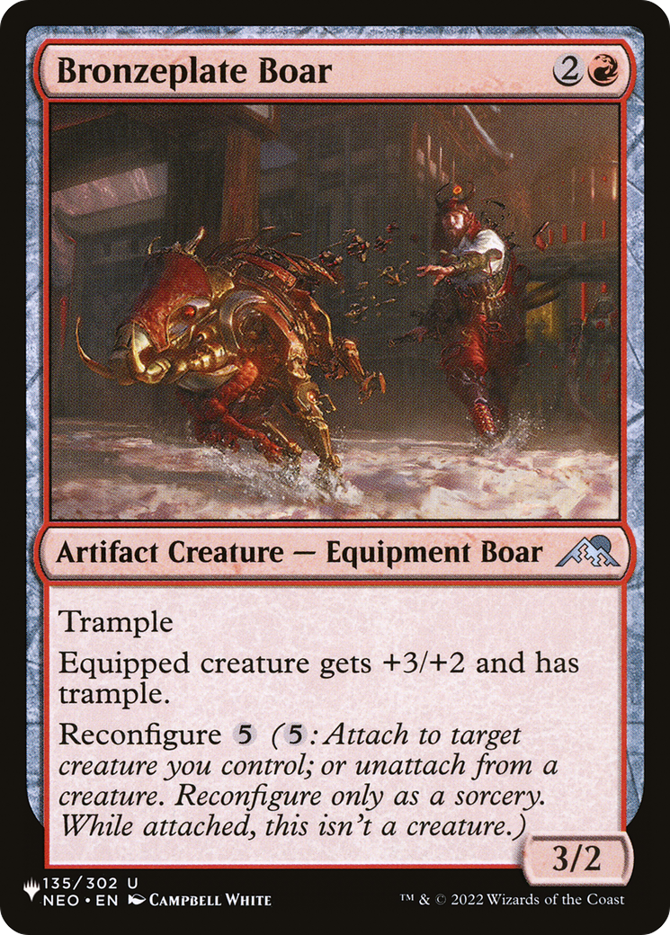 Bronzeplate Boar (LIST-135/302) - The List