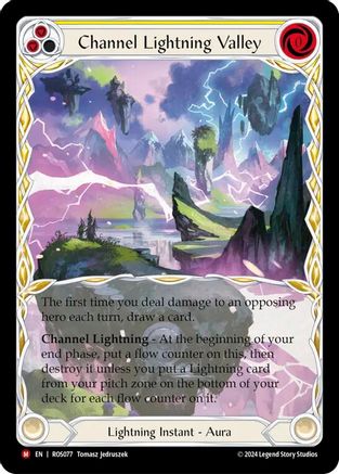 Channel Lightning Valley (ROS077) - Feuille arc-en-ciel Rosetta