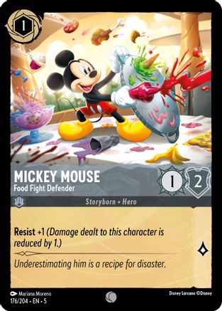 Mickey Mouse - Food Fight Defender (176/204) - Film d'aluminium Shimmering Skies