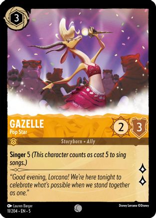 Gazelle - Pop Star (11/204) - Ciels scintillants