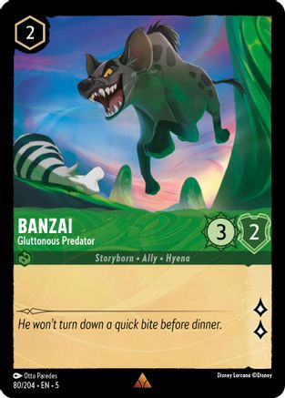 Banzaï - Prédateur glouton (80/204) - Ciels chatoyants