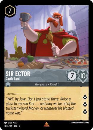 Sir Ector - Seigneur du Château (188/204) - Cieux chatoyants