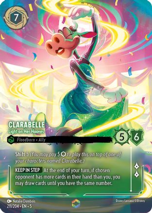 Clarabelle - Légèreté sur ses sabots (Enchantée) (211/204) - Holofolie Ciel chatoyant