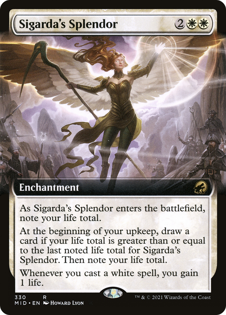 Sigarda's Splendor (Extended Art) (MID-330) - Innistrad: Midnight Hunt: (Extended Art) Foil