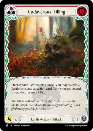 Cadaverous Tilling (Red) (ROS052) - Rosetta Rainbow Foil