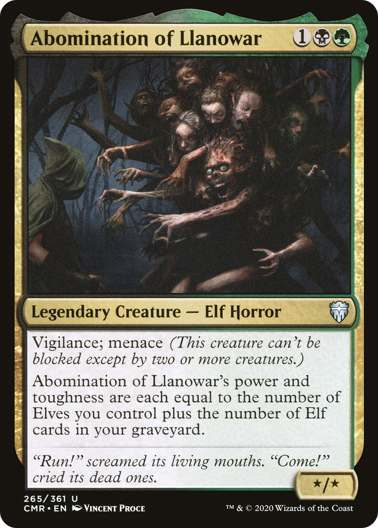 Abomination de Llanowar (CMR-265) - Commander Legends Foil