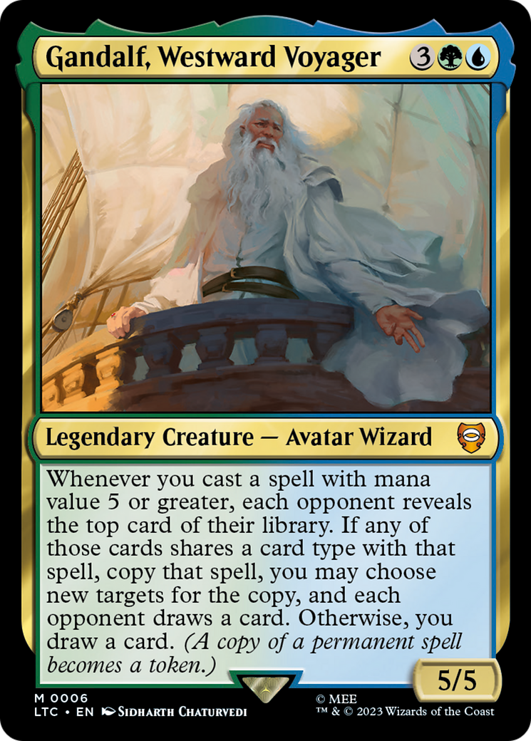 Gandalf, Westward Voyager (LTC-006) - Tales of Middle-earth Commander