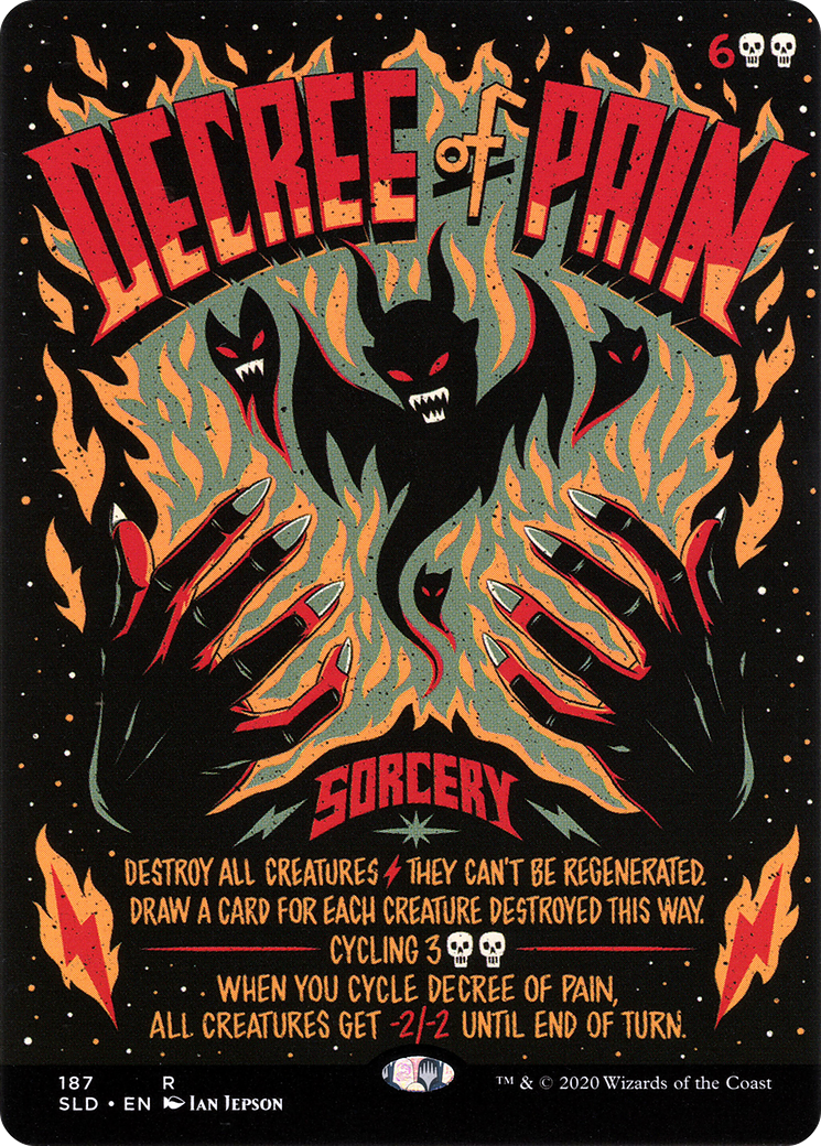 Decree of Pain (SLD-187) - Secret Lair Drop (Borderless)