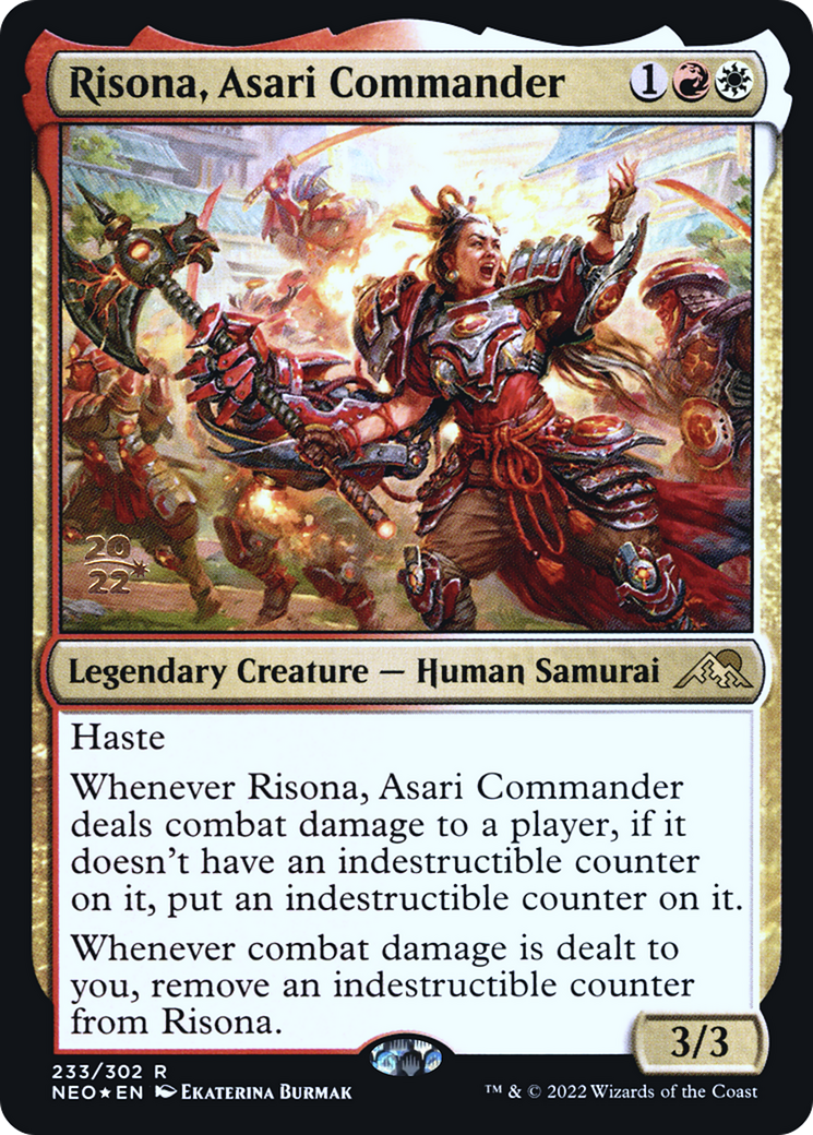 Risona, commandante Asari (PNEO-233S) - Kamigawa : Neon Dynasty Promos Foil