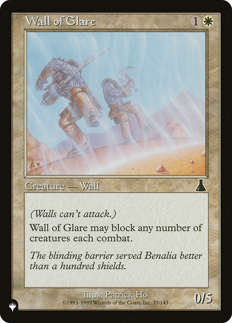 Wall of Glare (LIST-UDS-25) - The List