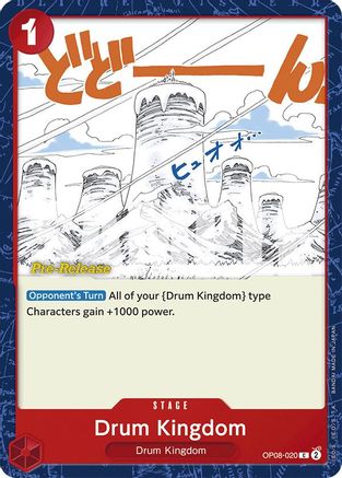 Drum Kingdom (OP08-020) - Cartes de pré-version Two Legends