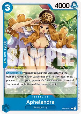 Aphelandra (OP08-041) - Cartes de pré-sortie Two Legends