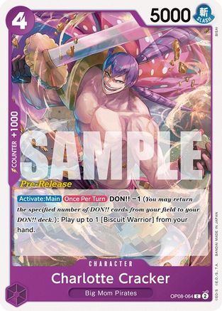 Charlotte Cracker (OP08-064) - Cartes de pré-sortie Two Legends