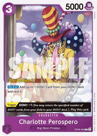 Charlotte Perospero (OP08-068) - Cartes de pré-sortie Two Legends