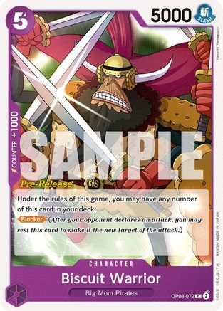 Biscuit Warrior (OP08-072) - Cartes de pré-version Two Legends