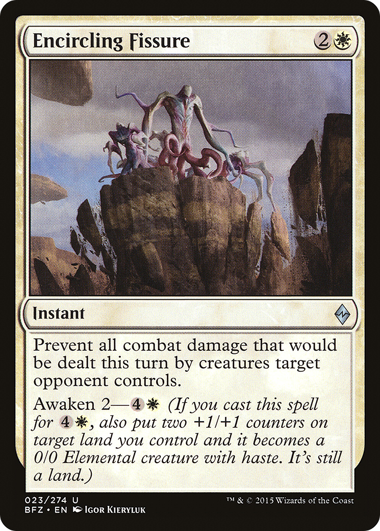 Encircling Fissure (BFZ-023) - Battle for Zendikar
