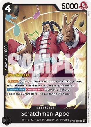 Scratchmen Apoo (OP08-087) - Cartes de pré-sortie Two Legends