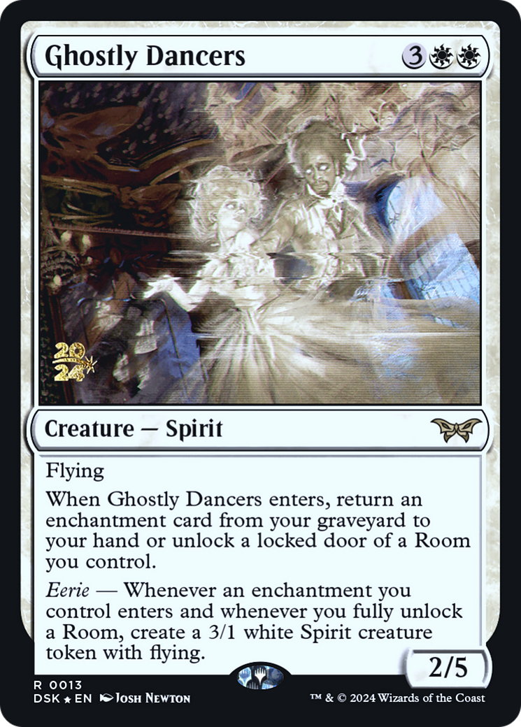 Ghostly Dancers (PRE-013) - Duskmourn: House of Horror Promos Foil