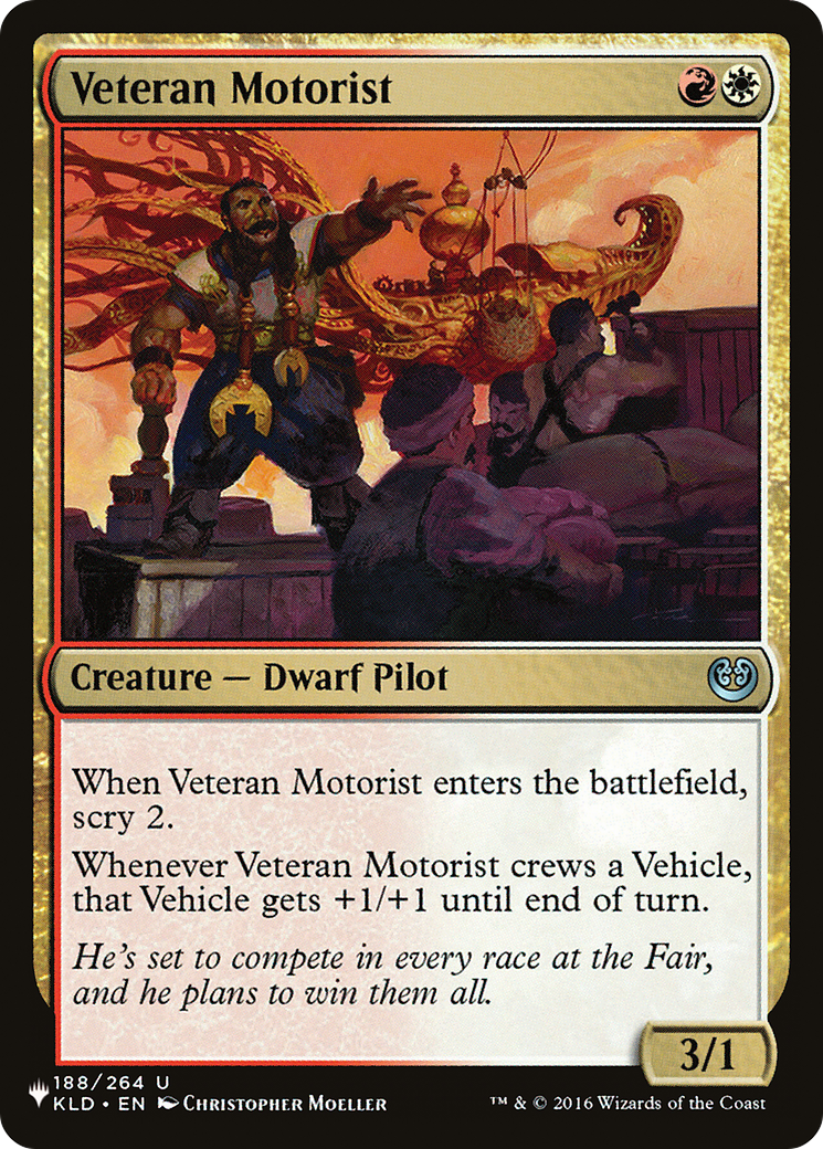 Veteran Motorist (LIST-188/264) - The List