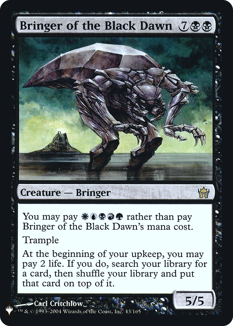 Bringer of the Black Dawn (LIST-043) - The List Foil