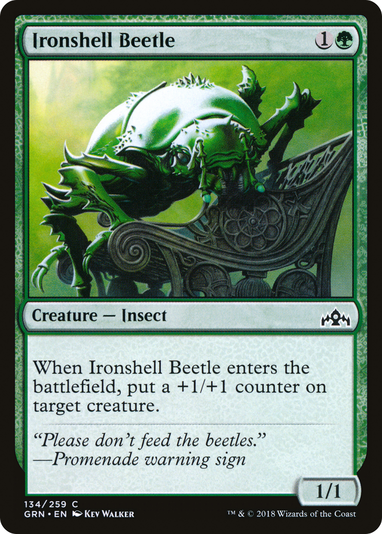 Scarabée de carapace de fer (GRN-134) - Guildes de Ravnica Foil