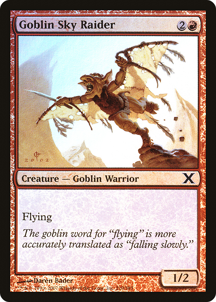 Goblin Sky Raider (10E-210★) - Dixième édition