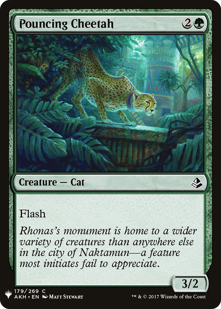 Pouncing Cheetah (LIST-AKH-179) - The List