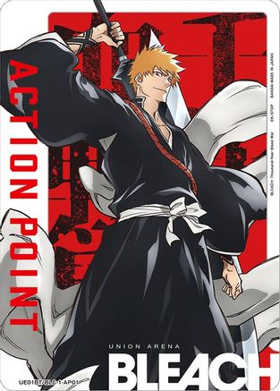 Action Point Card (AP01) (Ichigo Kurosaki) (UE01BT/BLC-1-AP01) - BLEACH ThousandYear Blood War Foil