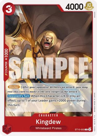 Kingdew (ST15-003) - Deck de démarrage 15 : Edward.Newgate ROUGE