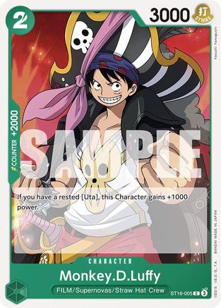 Monkey.D.Luffy (ST16-005) (ST16-005) - Deck de démarrage 16 : Uta verte