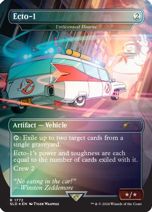 Ecto-1 - Unlicensed Hearse (Rainbow Foil) (SLD-1772) - Secret Lair Drop Series Foil