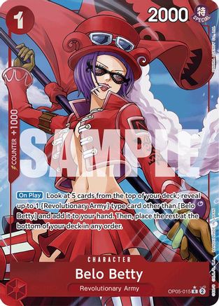 Belo Betty (Art alternatif) (OP05-015) - Booster Premium - Le meilleur - Feuille