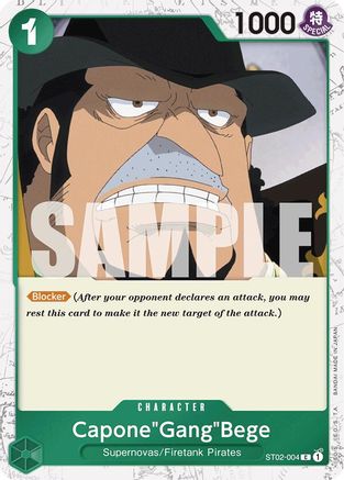 Capone "Gang" Bege (ST02-004) (Jolly Roger Foil) (ST02-004) - Booster Premium - Le meilleur - Foil