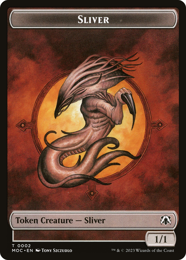 Sliver (TMOC-002) - March of the Machine Commander Tokens