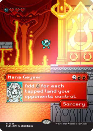Mana Geyser (Rainbow Foil) (SLD-1821) - Secret Lair Drop Series Foil