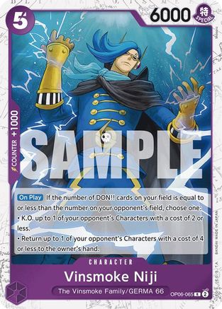 Vinsmoke Niji (OP06-065) (Jolly Roger Foil) (OP06-065) - Booster Premium - Le meilleur - Foil