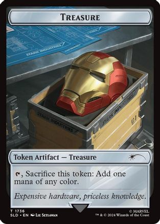Treasure Token (1736) (Rainbow Foil) (SLD-1736) - Secret Lair Drop Foil