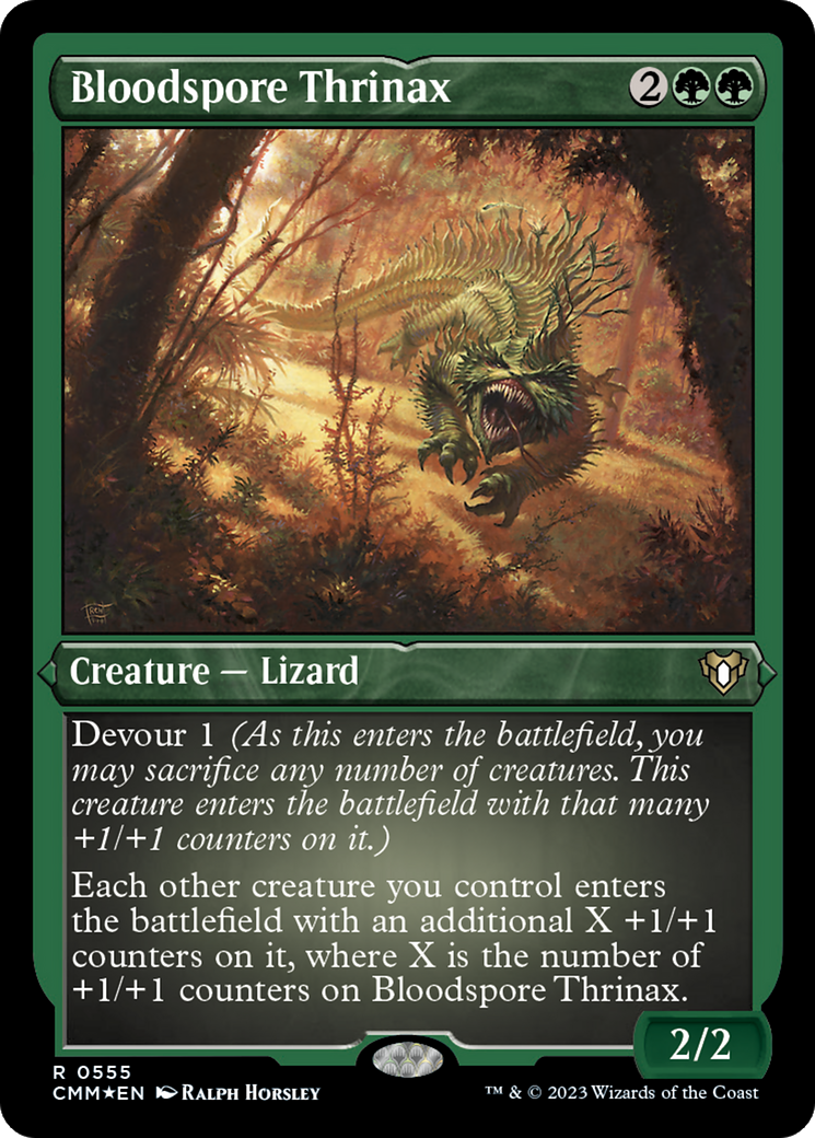 Thrinax Bloodspore (CMM-555) - Commander Masters Etched Foil