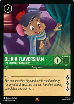 Olivia Flaversham - La Fille du fabricant de jouets (92/204) - Feuille d'or Azurite Sea Cold Foil