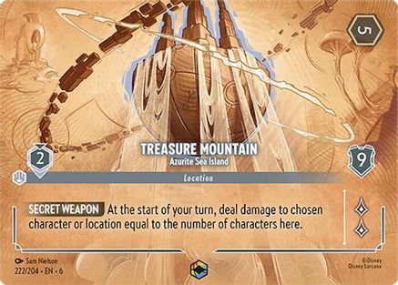 Treasure Mountain - Île de la mer d'Azurite (enchantée) (222/204) - Holofoil de la mer d'Azurite