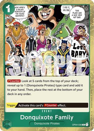 Donquixote Family (Jolly Roger Foil) (OP04-036) - Booster Premium - Le meilleur - Foil