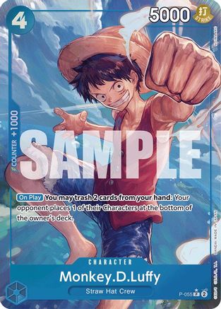 Monkey.D.Luffy (P-055) (Full Art) (P-055) - Booster Premium - Le meilleur - Foil