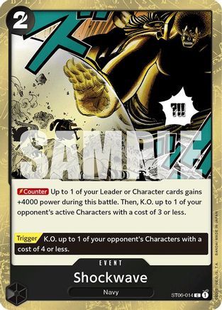 Shockwave (Jolly Roger Foil) (ST06-014) - Booster Premium - Le meilleur - Foil